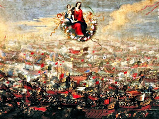 Story of how Our Lady aided the Battle of Lepanto, decisive battle between Christendom and Islam
