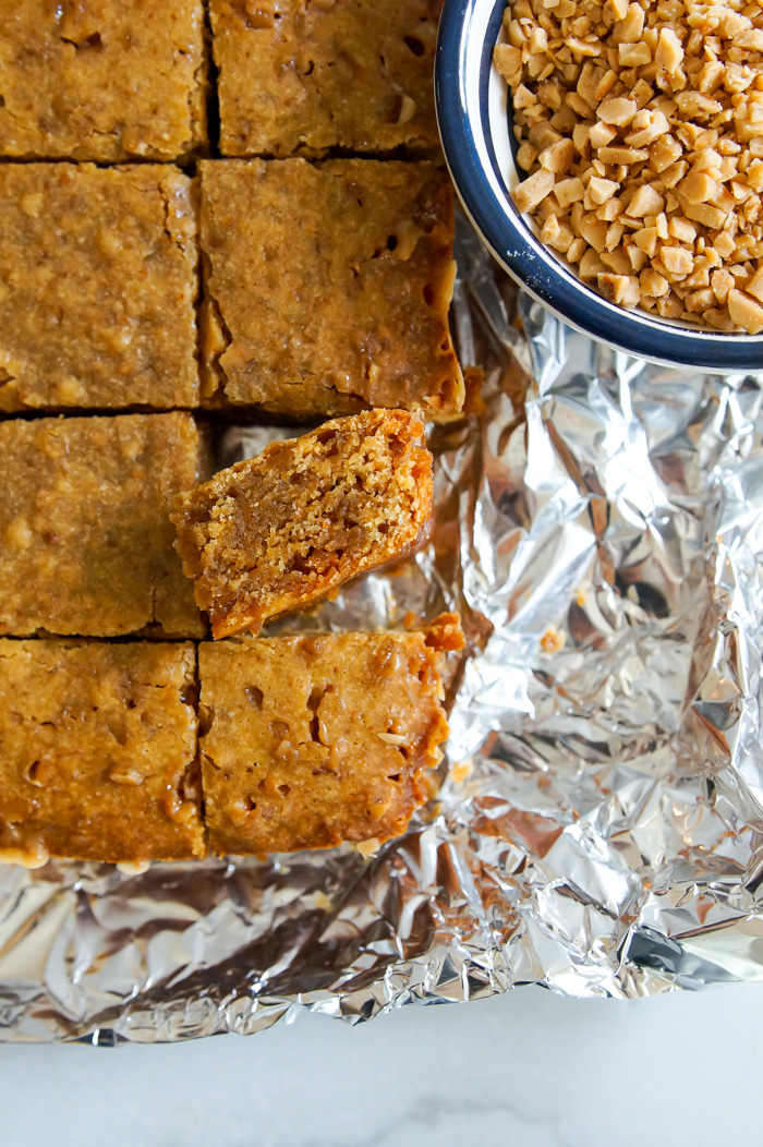 toffee blondies