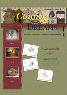 Country Dreams 1 - Marzo 2007 | TRUE PDF | Irregolare | Cucina Italiana | Cucito
Ecco la prima rivista online in italiano, è il risultato del lavoro di un team di appassionate di lavori manuali. Con questa pubblicazione vogliamo provare a trasmettervi il nostro amore per la creatività.