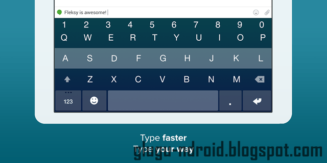 Fleksy - Aplikasi Keyboard Terbaik Untuk Android