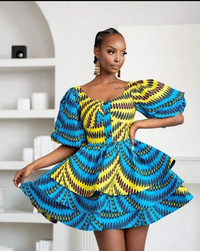 Ankara Short Flare Gowns DesignsBe in trend with this 70 Styles