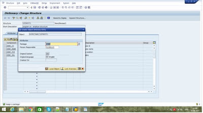 Step by Step Tutorial on Creating Structure in SAP ABAP