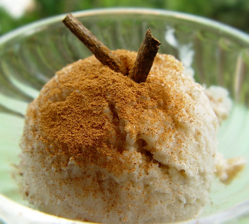 Raw Vegan Fig and Cinnamon Ice Cream made with Almond-Coconut Mylk