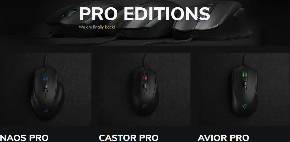 Mionix PRO editions