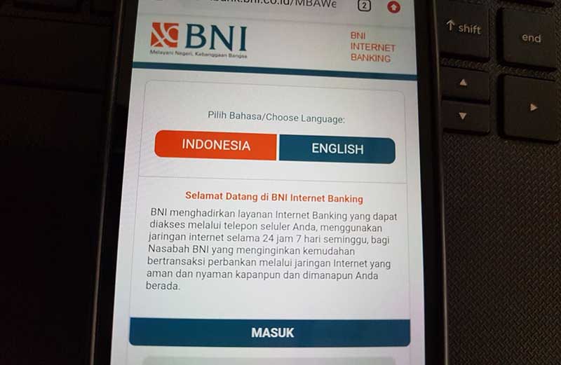 Cara Reset Password BNI Internet Banking