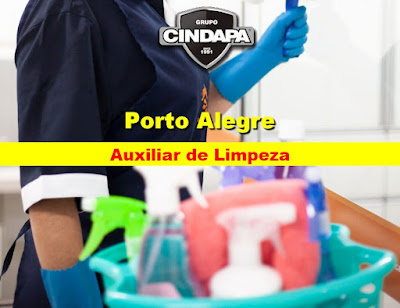 Grupo Cindapa abre vagas para Auxiliar de Limpeza em Porto Alegre