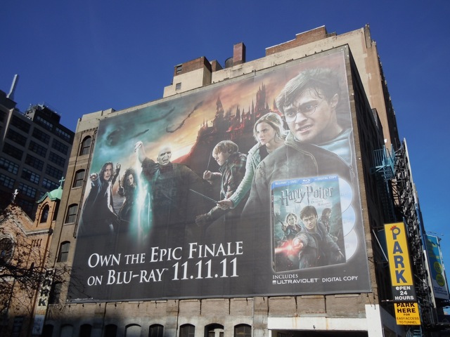 Giant Harry Potter Deathly Hallows Part 2 billboard