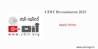C-DIT Recruitment 2023