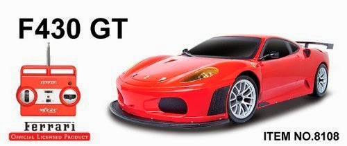 1:20 Ferrari F430 GT RC CAR with rechargeable batteries - READY TO RUN! Only 27 Mhz RC that can run 4 cars at the same time!!