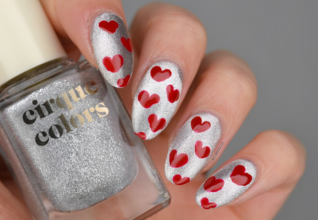 Velvet Heart Nail Art