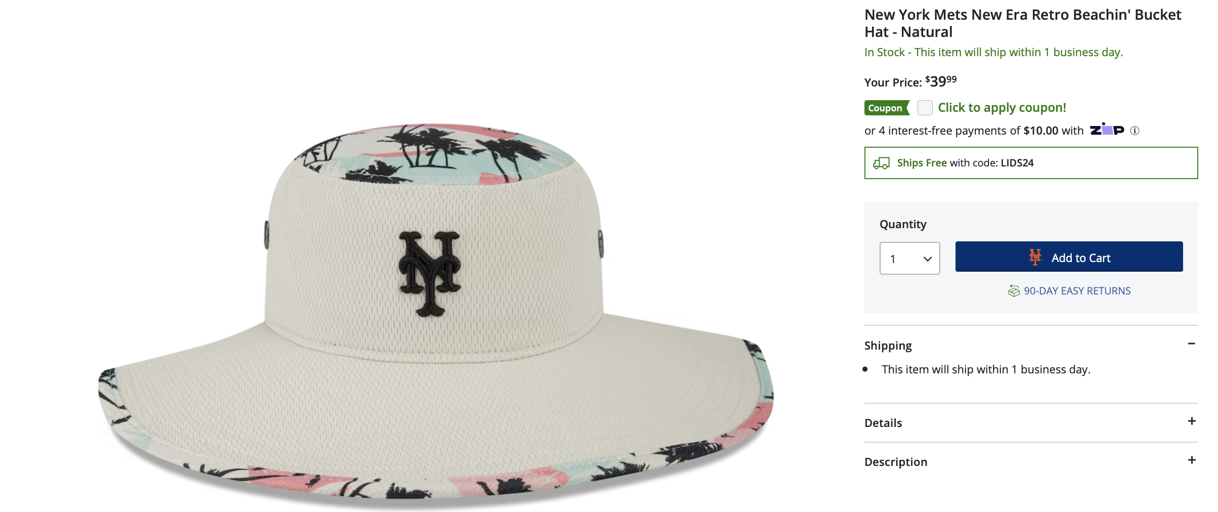 Lids St. Louis Cardinals New Era Retro Beachin' Bucket Hat - Natural