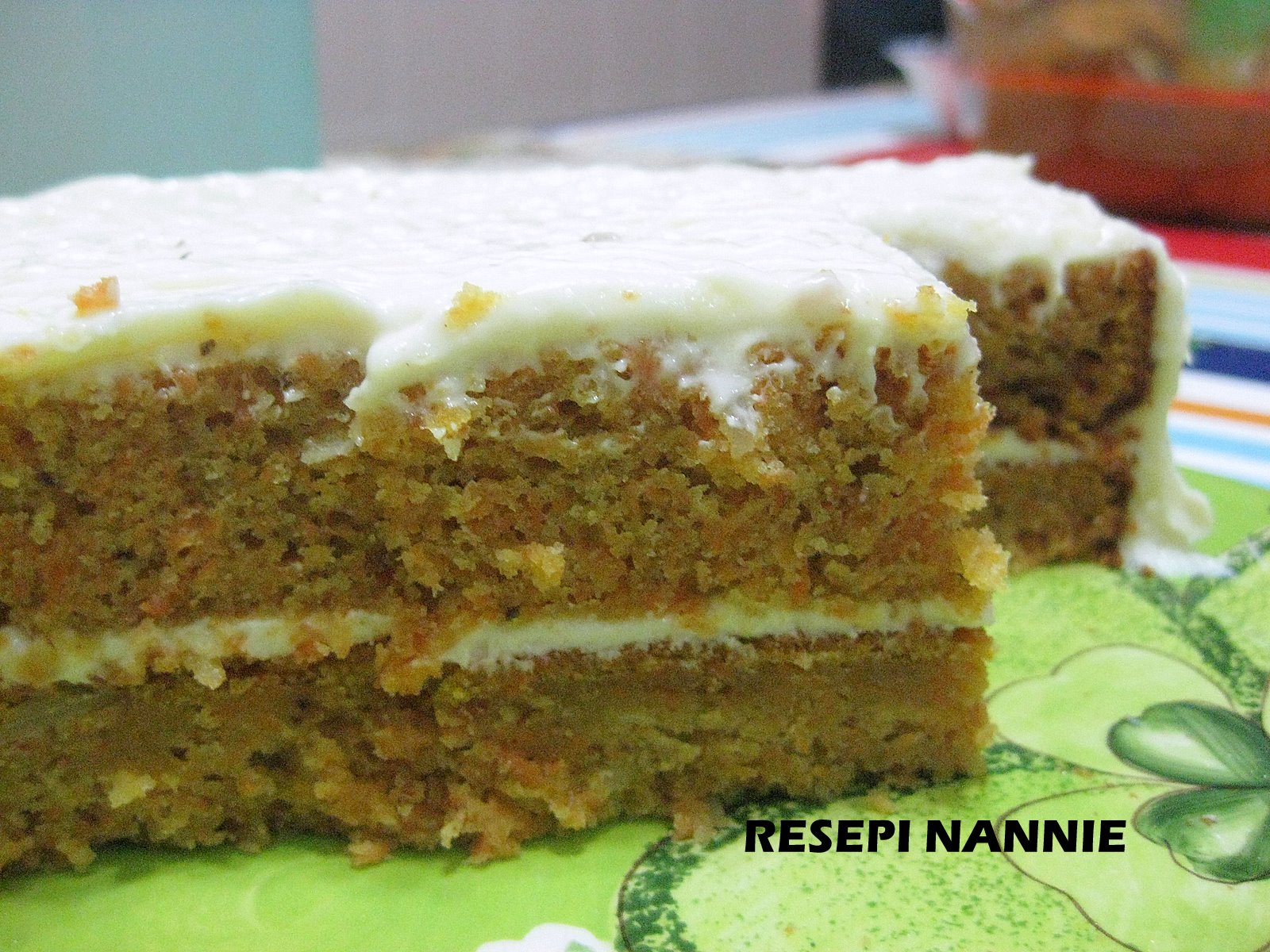 RESEPI NANNIE: KEK CARROT SEDAP