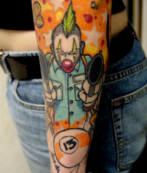 clown tattoos designs