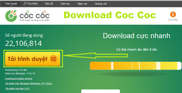 Download Cốc Cốc cho Windows - Trình duyệt web MIỄN PHÍ