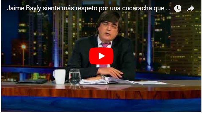 Jaime Bayly siente más respeto por una cucaracha que por Maduro