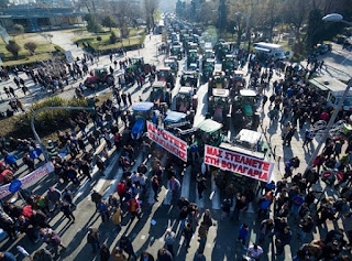 Γέμισε τρακτέρ η Θεσσαλονίκη συλλαλητήριο των αγροτών