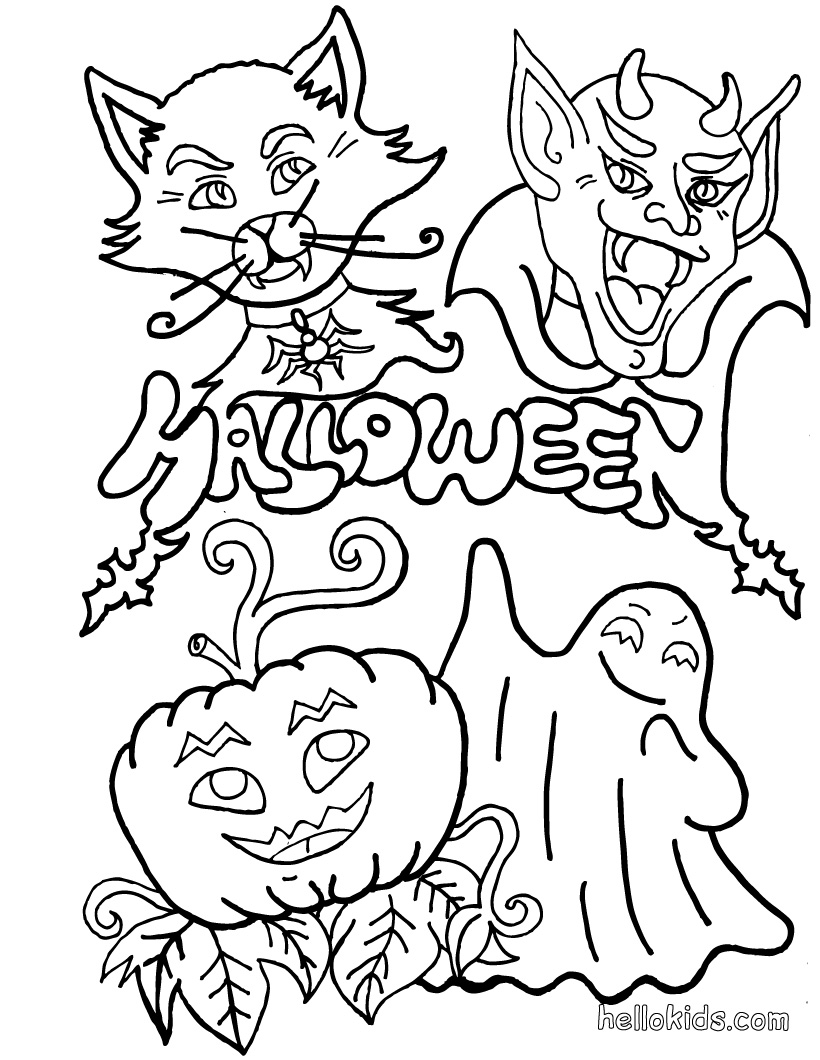 halloween coloring pages