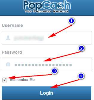 Login Popcash