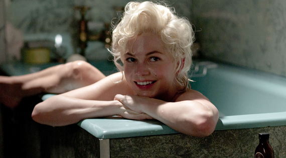 marilyn monroe in a bath