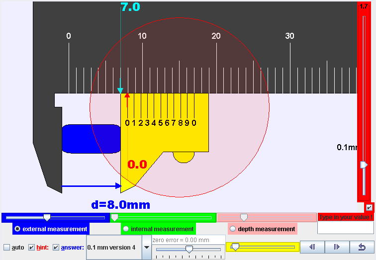 Open Source Physics @ Singapore: Ejs open source Vernier calipers java ...