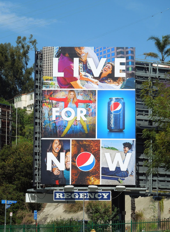 Pepsi Live For Now billboard