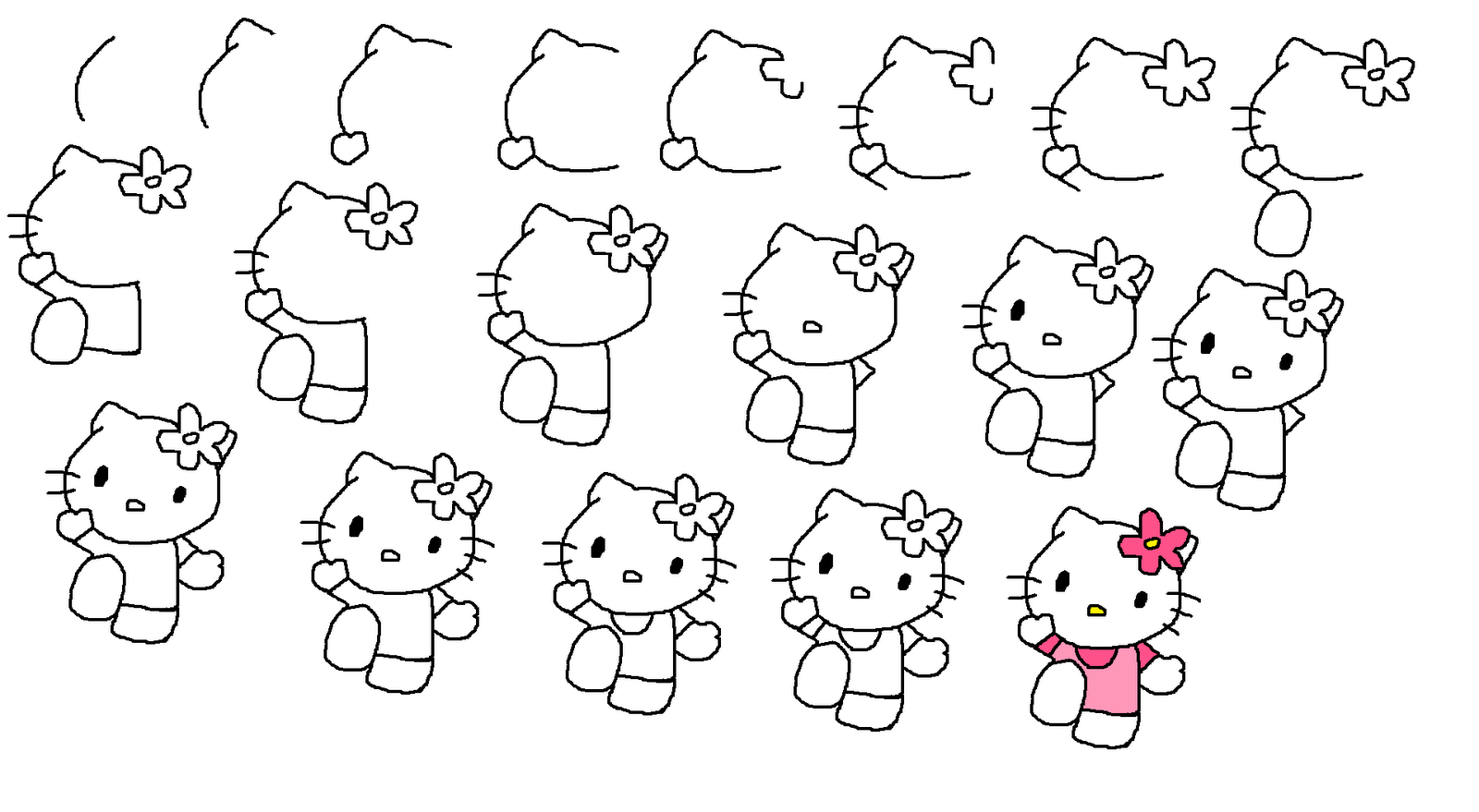 HOW TO DRAW HELLO KITTY