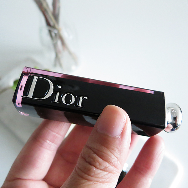 Close-up of case of Dior Addict Lacquer Stick