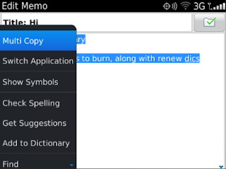 Multiple Copy Paste v3.1 for BlackBerry