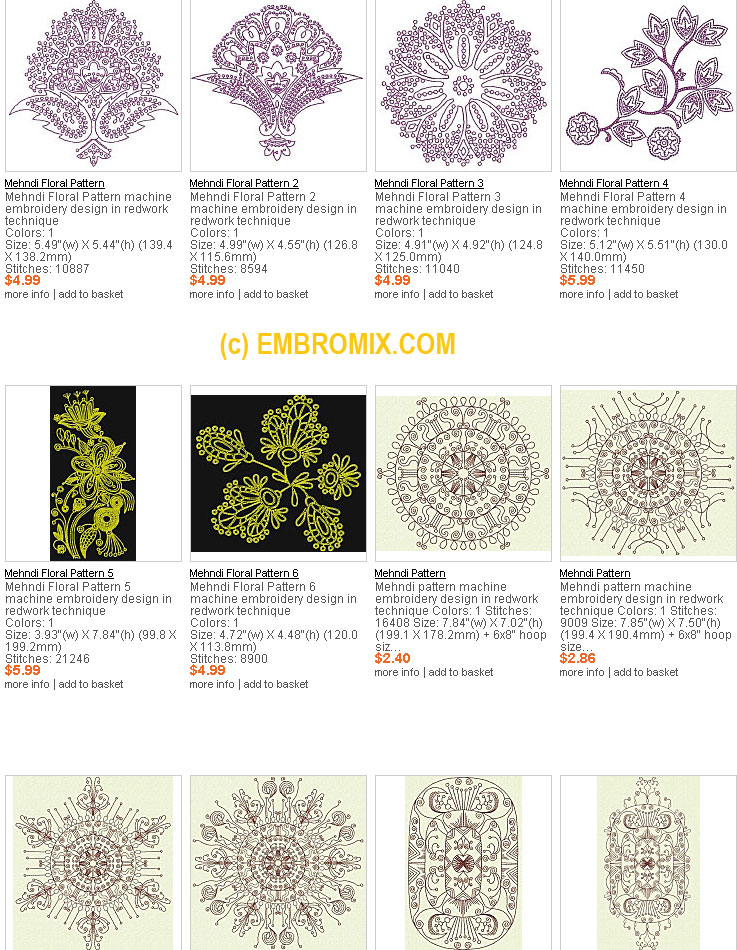 Embroidery Designs For Borders. Mehndi embroidery designs