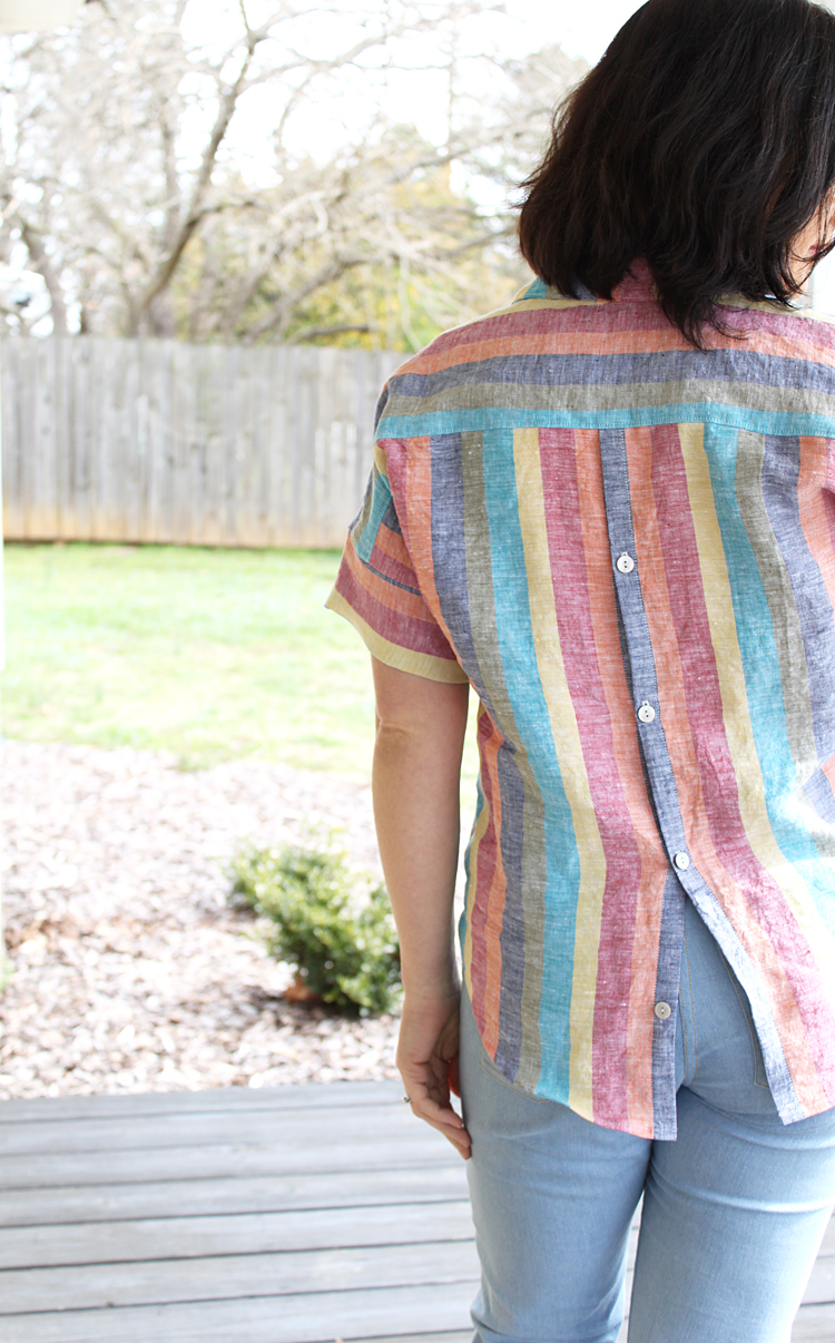 Button Back Willamette Shirt // Sewing For Women