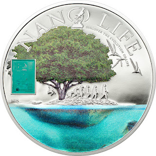 Cook Islands 10 Dollar Silver Coin, Nano Life