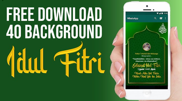 Background Ucapan Idul Fitri Gratis