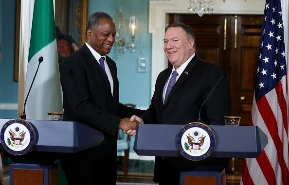 US secretary, Pompeo discusses AfDB Crisis over the phone with Nigerian foreign Affairs minister, Onyeama