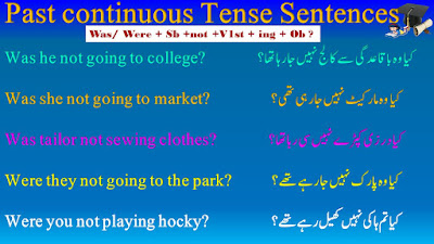 Past Continuous Tense Interrogative Sentences in English and Urdu 5