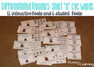 https://www.teacherspayteachers.com/Product/Differentiated-Readers-Short-a-vowel-cvc-words-2730902