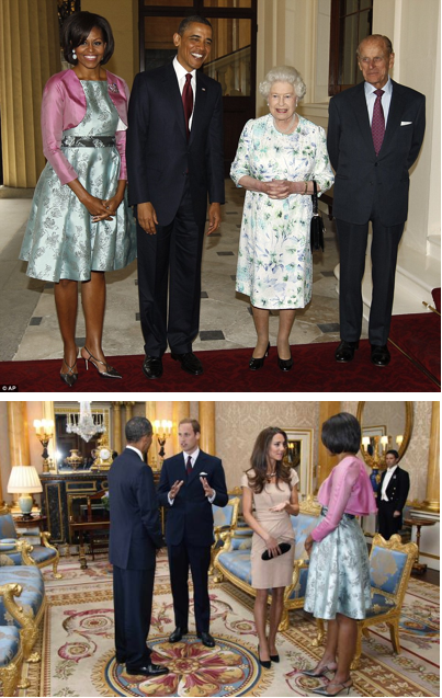 Michelle Obama, Kate, Duchess of Cambridge and Her Majesty the Queen of Style