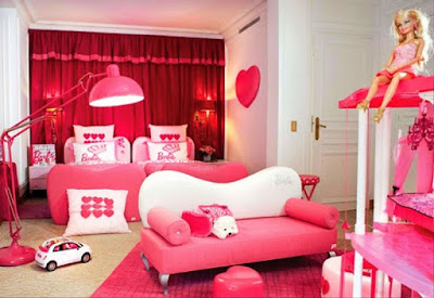 Desain Kamar Tidur Anak Perempuan Tema barbie