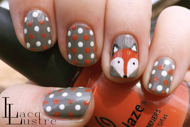 Fox Face Nail Art