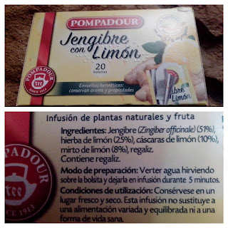 infusión jengibre limón