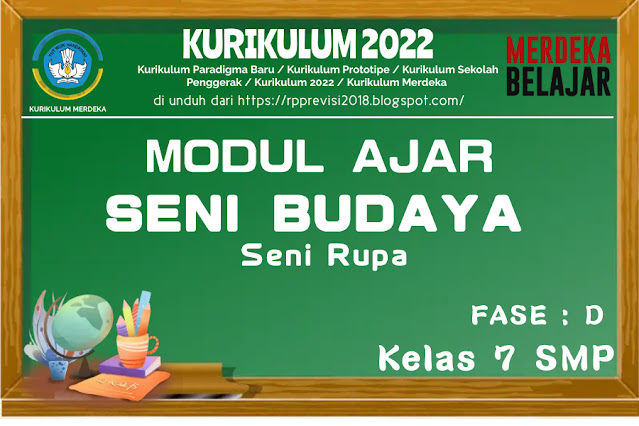 Download Modu Ajar Seni Budaya (Seni Rupa) Kelas VII SMP Kurikulum Merdeka 2022