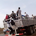 Fuel scarcity: This truck is conveying people from Abuja to Lokoja for 500 Naira