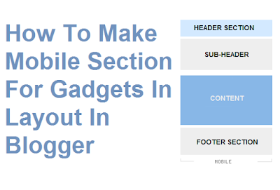 How-To-Make-Mobile-section-For-Gadgets-in-Layout-In-Blogger