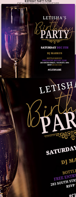  Birthday Party Flyer Template