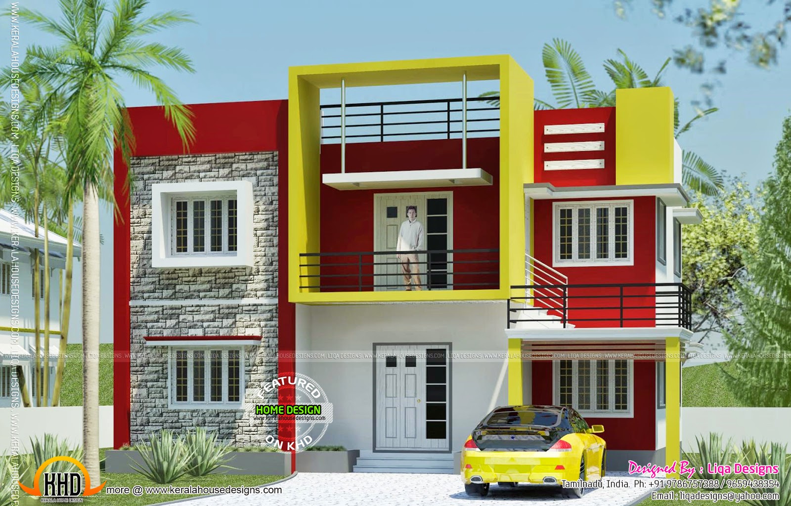 Contemporary house  in Tamilnadu  Kerala home  design and 