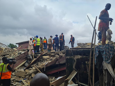 Building collapse in Lagos