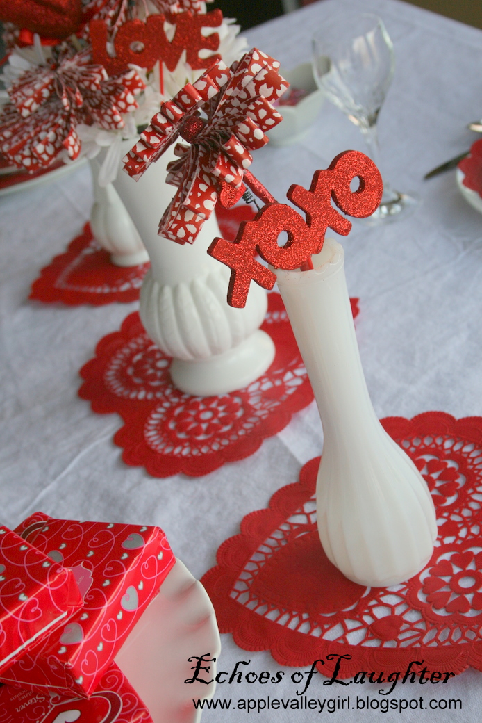 Valentine Sweet-spiration Week: Table Decor... - Echoes of ...
