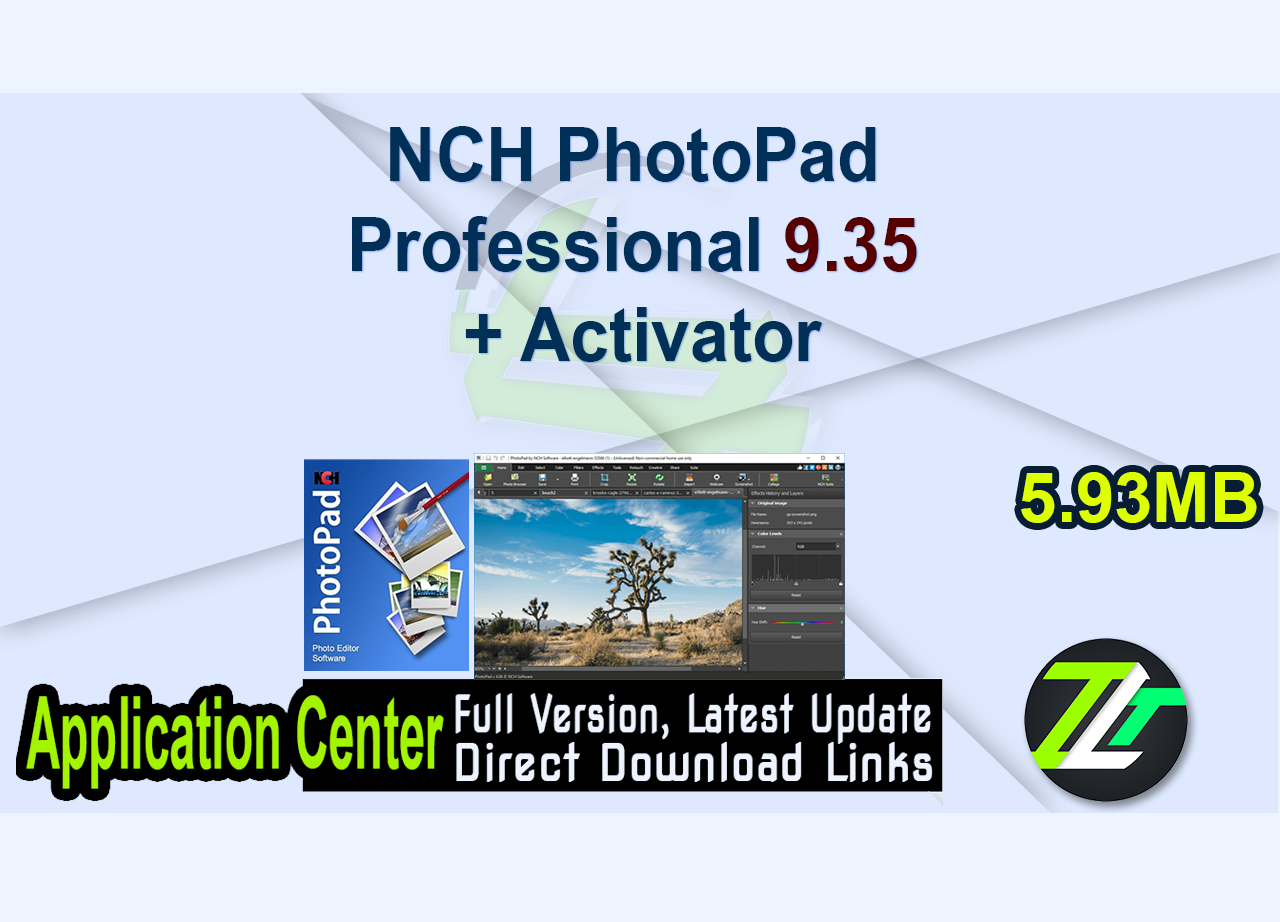 NCH PhotoPad Professional 9.35 + Activator