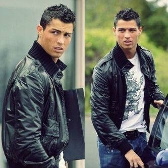 Gambar Jaket Kulit Cristiano Ronaldo