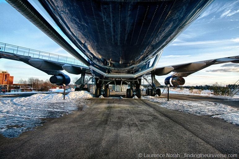 Flugzeugbauch, "Jumbo Stay", Stockholm, Schweden