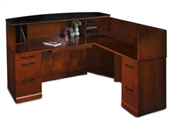 Wood Veneer Welcome Desk